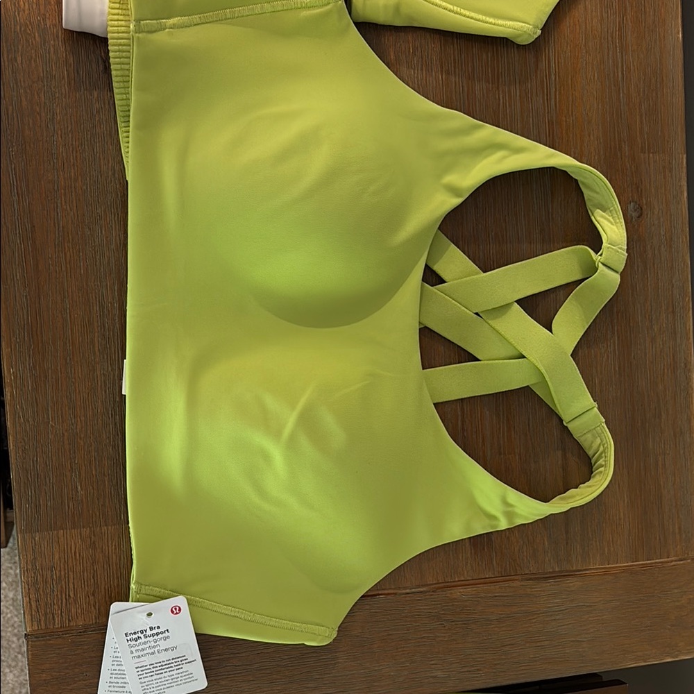 Lululemon Athletica Energy Bra in Bright Yellow
